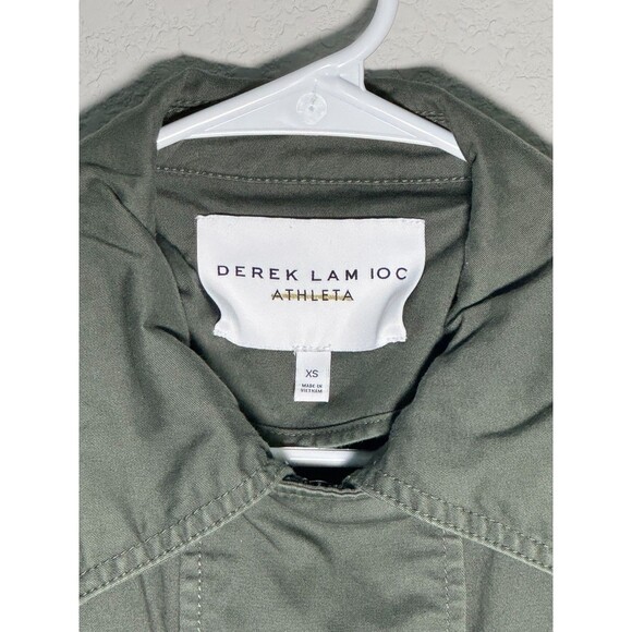 Derek Lam IOC Athleta Army Jacket Khaki Green Womens Size Extra Small XS VGC - Picture 2 of 6